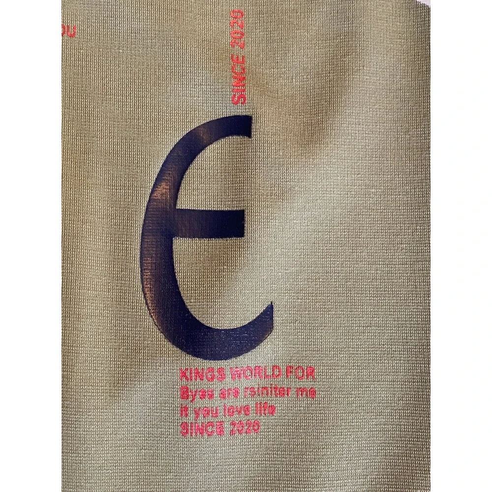 Salt & Sugar Junior Boys Olive Green Graphic Letter Print Kings World‎ Shirt 8